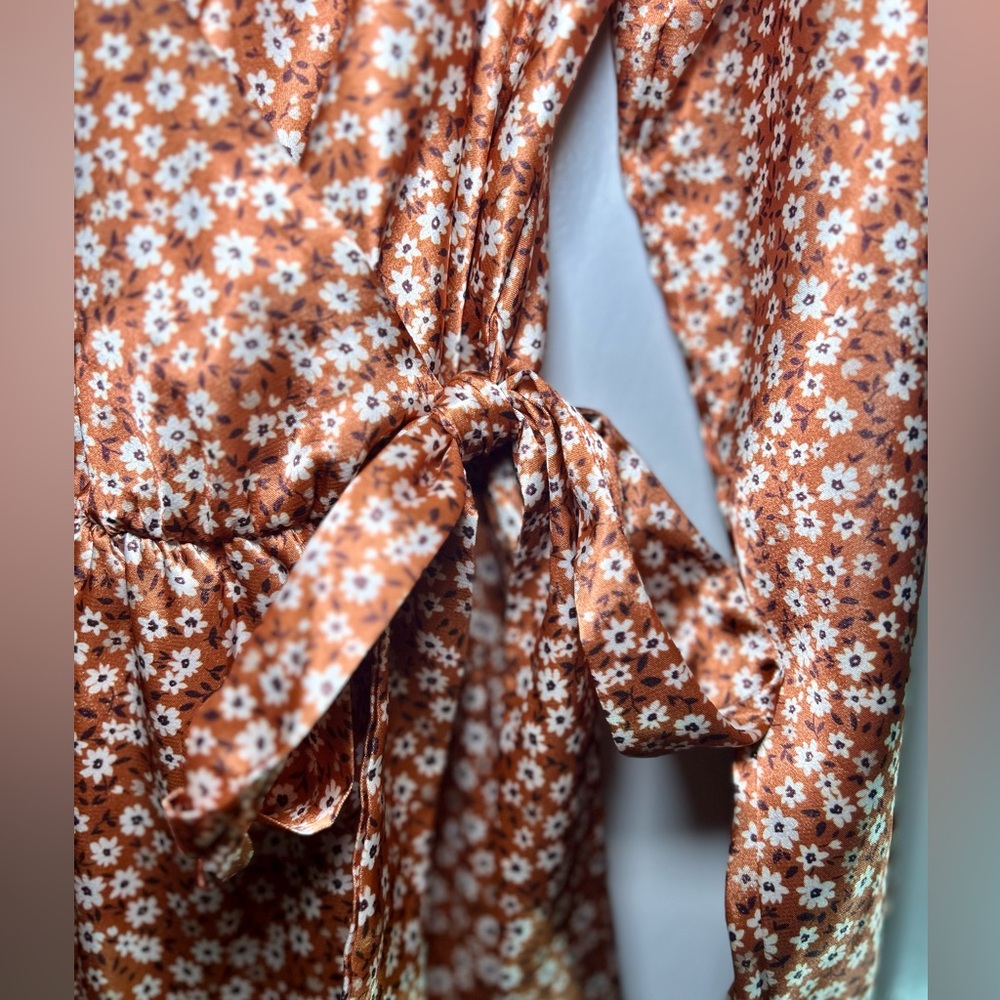 Alter’d State Floral Wrap Mini Dress - Picture 2 of 4